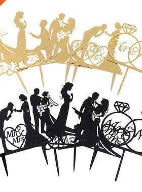Wedding Cake Topper Bride Groom Mr Mrs Wedding Decorations A