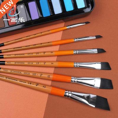 Eval 6pcs/set Nylon Hair Painting Brushes Acrylic Art Suppli