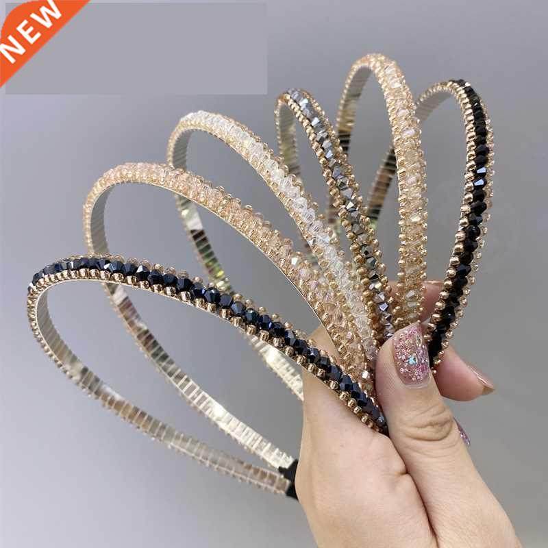 12 Colors Rhinestone Headbands for Women Girls Crystal Headb