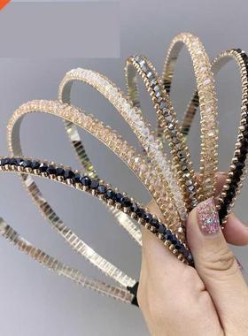 12 Colors Rhinestone Headbands for Women Girls Crystal Headb