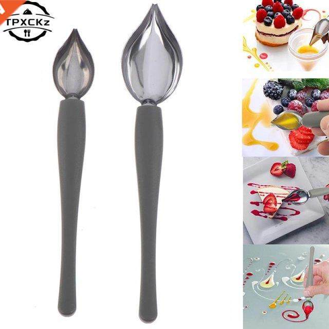 1pc/2pcs Chef Decoration Spoon Decorate Sushi Food Draw Tool