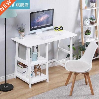 Workstation Study White Two Shelves Table Multi-purpose Work