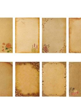 8 Pcs Retro A5 Letter Paper Stationary Paper Double-side Col