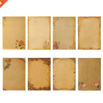 8 Pcs Retro A5 Letter Paper Stationary Paper Double-side Col