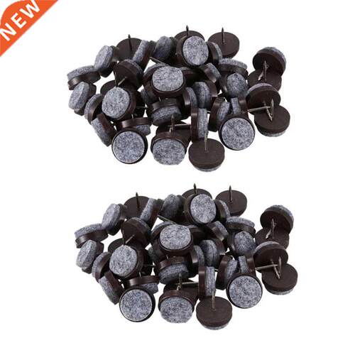 80Pcs Furniture Feet Felt Floor Protector Pad Nail Stud 20Mm