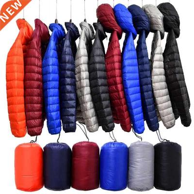 2021 Men Winter Coat Fashion Hooded White Duck Down Jackets