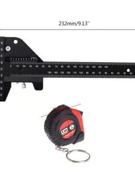 37ME T-Type Woodworking Ruler Aluminum Alloy Measure Scribin