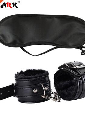 Se Adjustable PU Leather Plush Handcuffs Ankle Cuff Restra