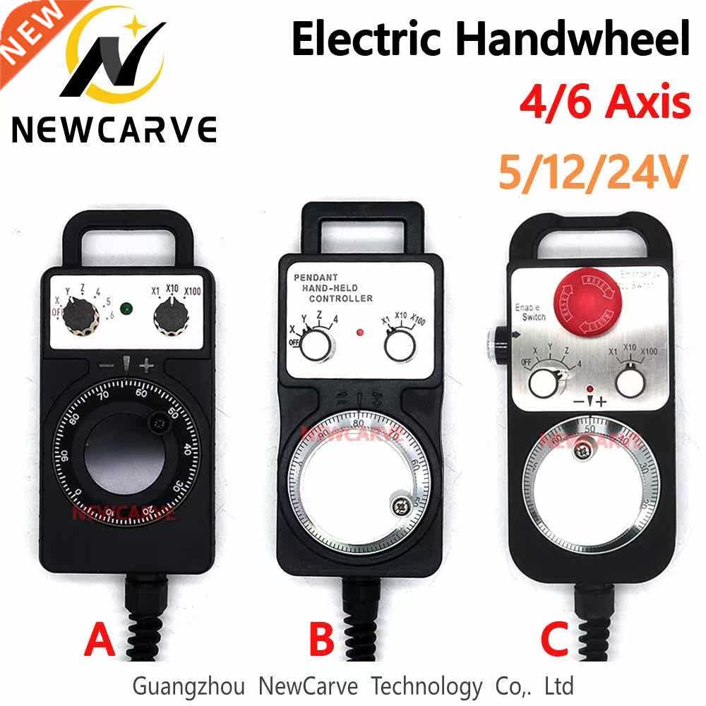 4 6 Axis MPG Universal Pendant Handwheel Manual Pulse Gener