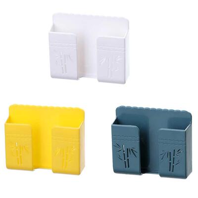 1Pc Wall Mounted Organizer Storage Box Remote Control Mounte