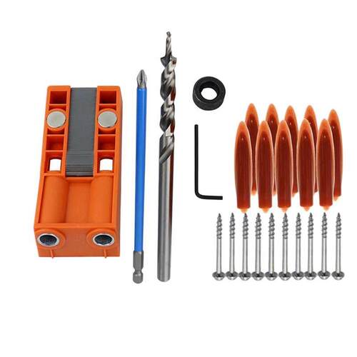 1 Set New Jig R Pocket Hole Jig Kit Pocket Hole Wood Joiner
