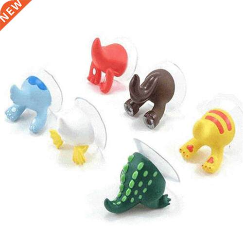 Lovely Animal Tail Rubber Sucker Hook Key Towel Hanger Holde