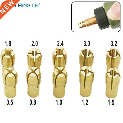 10PC/Set 0.5-3.2mm Copper Small Electric Drill Bit Collet Mi