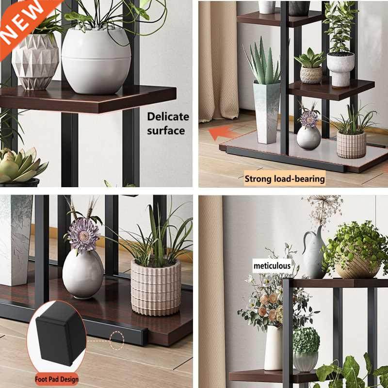 Sx-layer Plant Stand ron Flower Pot Holder Shelves Planter
