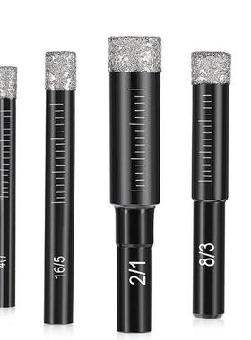 4PCS Electrical Tools Diamond Drill Bit 1/4, 5/16, /8, 1/2