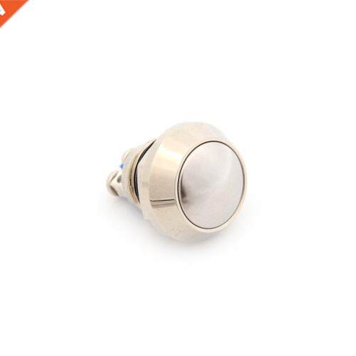 1pcs 12mm Metal Push Botton Waterproof Nickel Plated Brass D