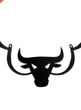 Black CattleToilet Paper Holder Vertical Bathroom Iron Stora