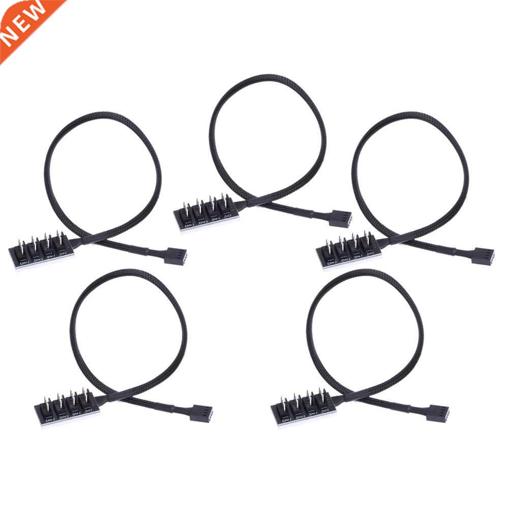 Host Case PC Cooler Cooling Fan Power Cable 1 Female to 4 Ma