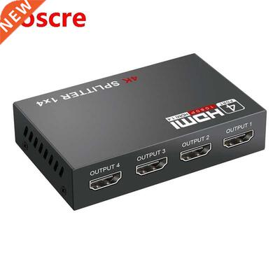 Full HD HDMI Splitter Amplifier Repeater 1080P 4K 4 Port Hub