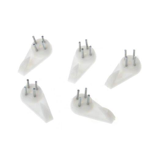 50Pcs White Plastic Invisible Wall Mount Photo Picture Frame