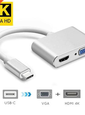 USBC To HDMI 4K 0 Hz VGA Adapter USB .1 Type C USB-C to VG