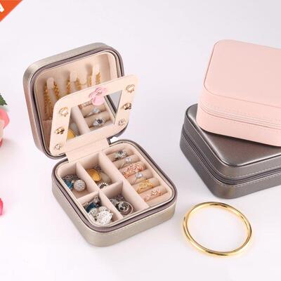 Jewelry Box Portable Storage Organizer Earring Rings Holder
