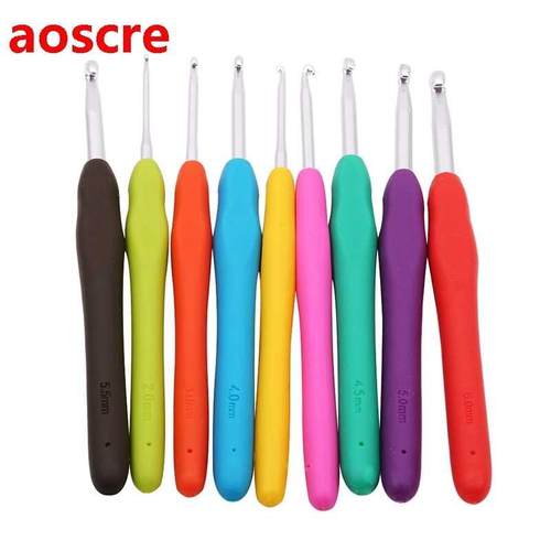 45 PCS/Lot DIY Yarn Knitting Crocheting Mix Sizes Crochet Ho