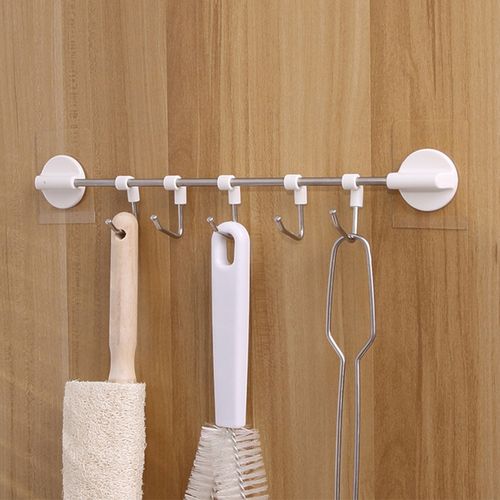 Pan Pot Brush Towel Home Space Saving Adjustable Distance Ki