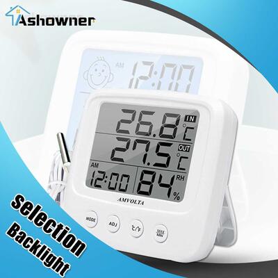 LCD Digital Temperature Humidity Meter Backlight Home Indoor