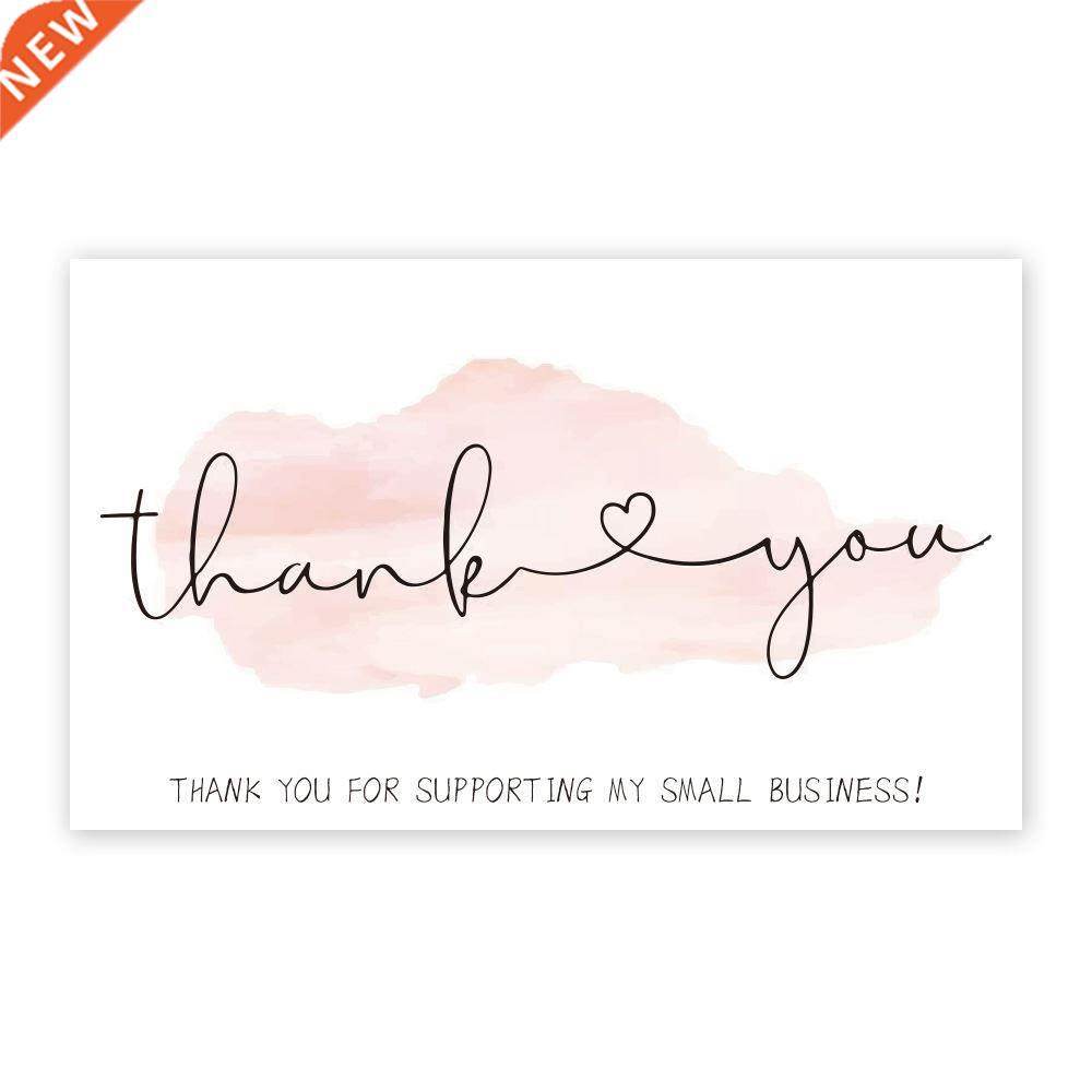 30Pcs/pack Thank You For Your Order Card Custom Write Your B