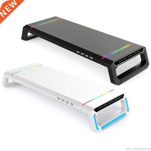 RGB Desktop Monitor Holder 4 USB 2.0 Universal Laptop Stand