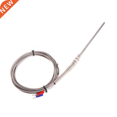 3m/10ft K type Thermocouple 100mm Probe Stainless Steel High