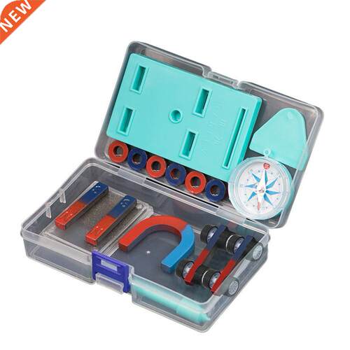 Children Science Bar Ring Horseshoe Compass Magnet Car Kit E