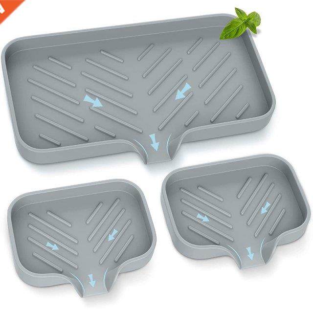 Kitchen Soap Tray,Kitchen Sink Tray Sponge Tray Kitchen Spon