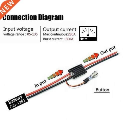 V2.0 Antispark Switch Pro 280A/800A 13S Safe For Rc Car Uav