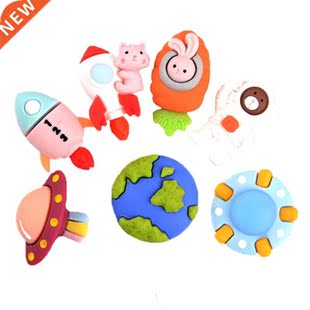 8 Pcs Creative Space Astronaut Metal Pushpins Set Unique 3D