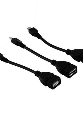 3x USB 2.0 A Female to Micro B Male Converter OTG Adapter Ca