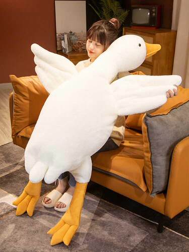 50-160CM Huge Goose Plush Toys Big Duck Doll Soft Stuffed An