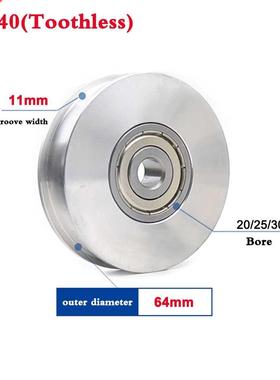 1Pcs XL40 Tooth Idler Timing Pulley Single Side Bearing Timi