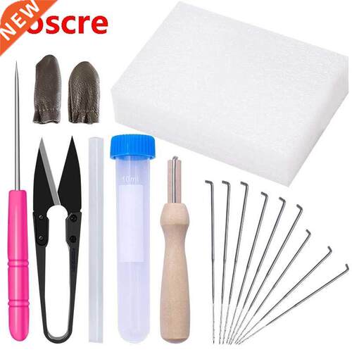 17Pcs  Felting Tools Felt Kit With Needle Craft Kit Sciss