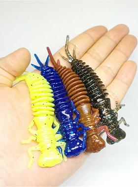 10PCS/Fishing Larvae Soft bait5cm55mm/75mm/100mm Artificial