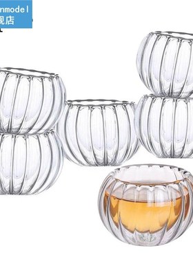 6pcs/set Heat-Resistant Glass Cups Creative Double Wall Insu