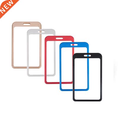 1 PC Hot Sale Aluminum Alloy Metal Vertical ID Badge Holder