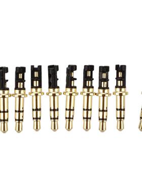 10 Pcs 3.5mm 3 Pole Male Soldering Repair Headphone Audio Ja