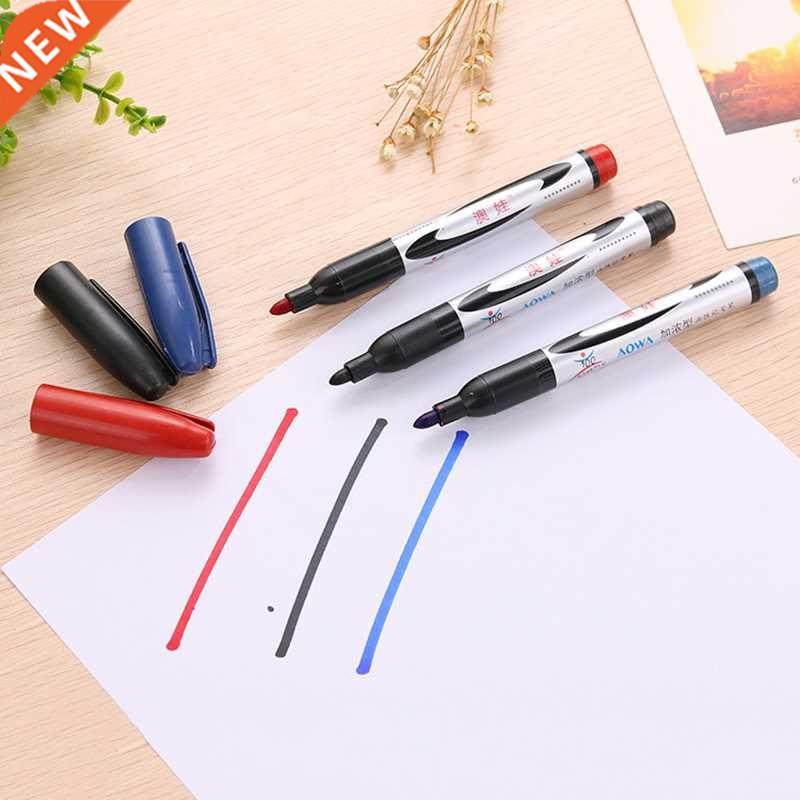 50pcs Black Blue Red Permanent Oil Marker Pen Token Pens for
