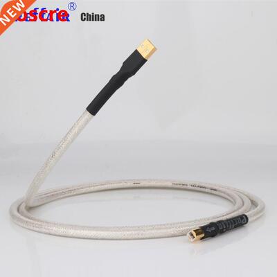 Preffair 1PC Silver-plated QED Hifi usb Cable High Quality T