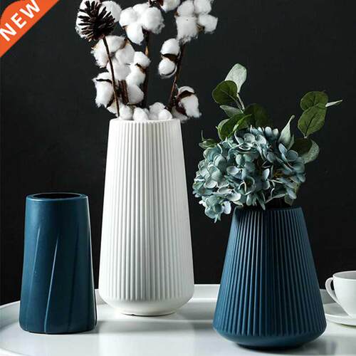 Morandi Plastic Vase Living Room Decoration Ornaments Modern