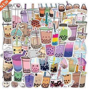 50PCS Cute Drink Anime Stickers Aesthetic Kawaii Laptop Guit