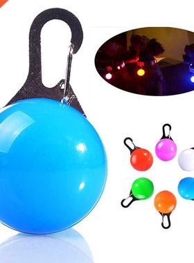 LED Pet Dog Collr Pendnt Glowing Night Sfety Pendnt Port