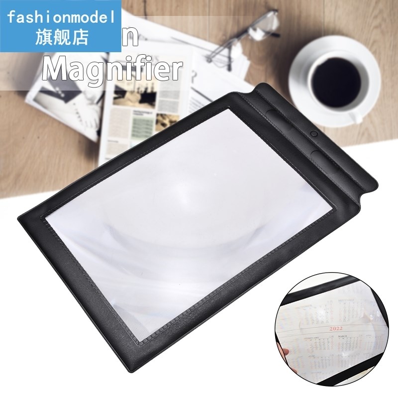 A4 Sizes Clear Magnifier Magnifying Full Page PVC Len Magnif